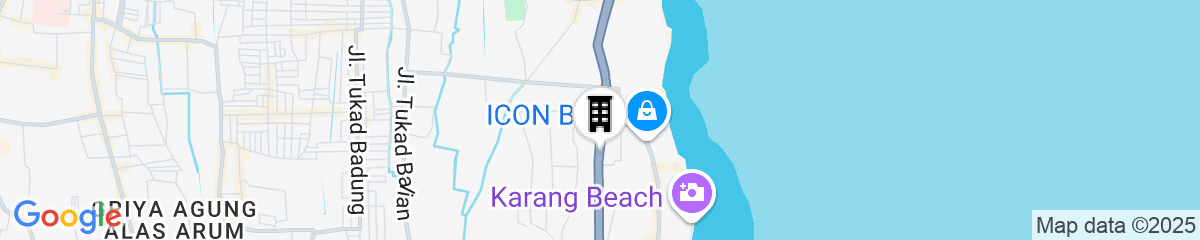 Map for Grand Palace Hotel Sanur - Bali