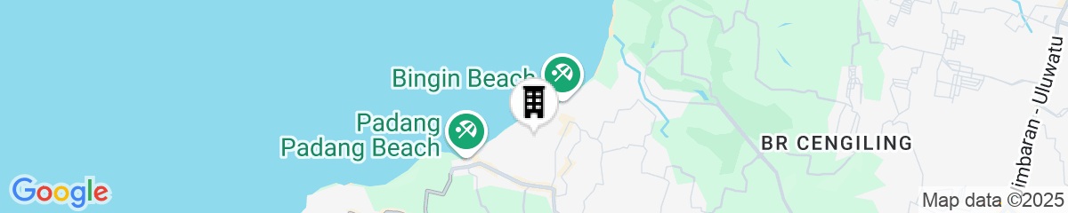 Map for Radisson Blu Bali Uluwatu