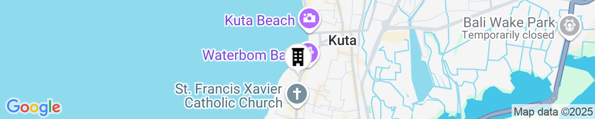 Map for Discovery Kartika Plaza Hotel