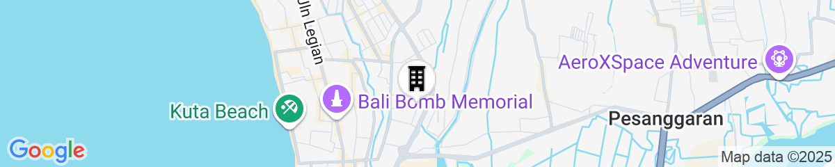 Map for Fairfield by Marriott Bali Kuta Sunset Road