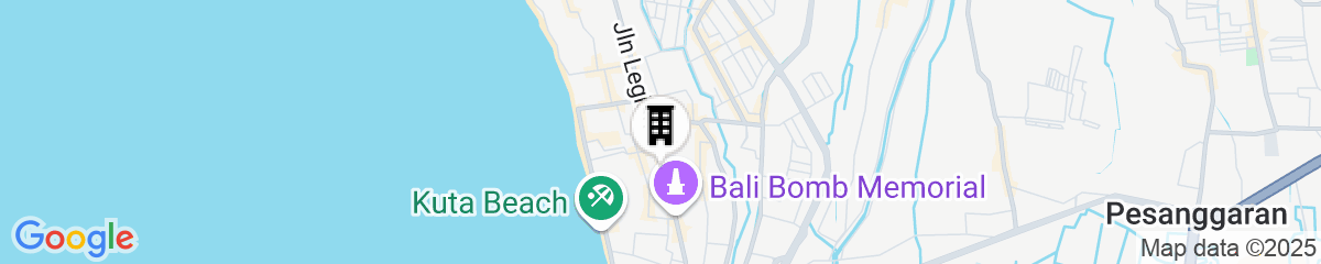 Map for Adi Dharma Hotel Legian