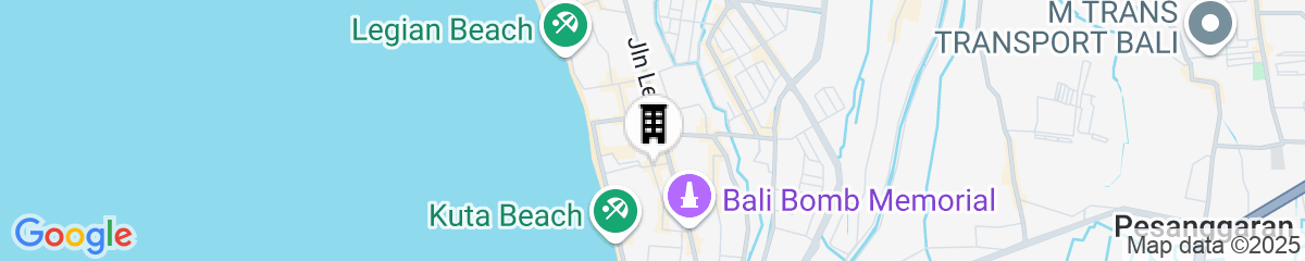 Map for Hotel Terrace at Kuta