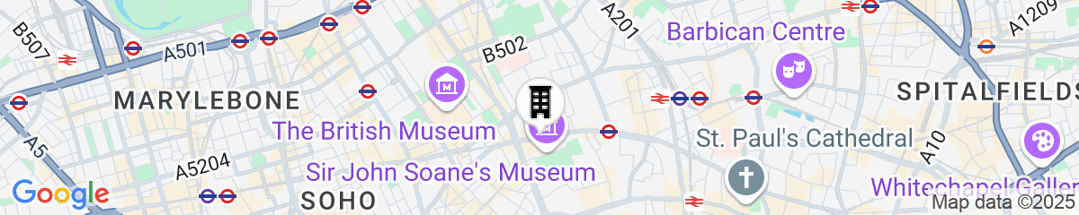 Map for Rosewood London