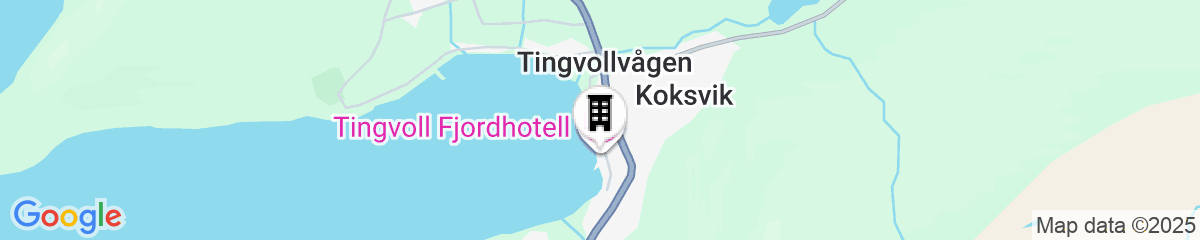 Map for Tingvoll Fjordhotell