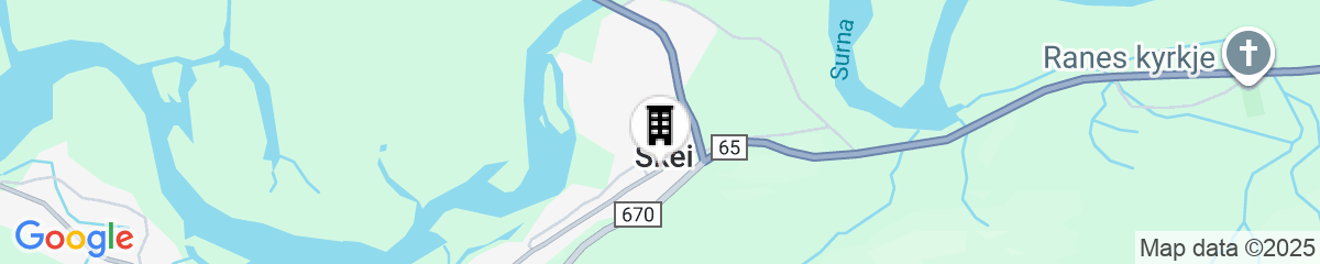 Map for Thon Hotel Surnadal