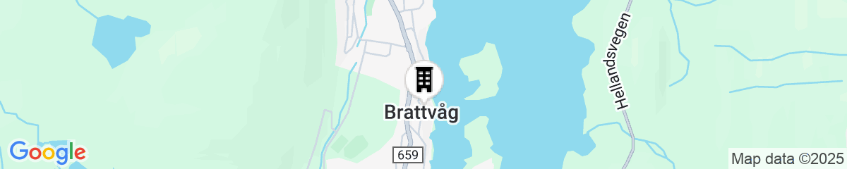Map for Brattvåg Fjordhotell