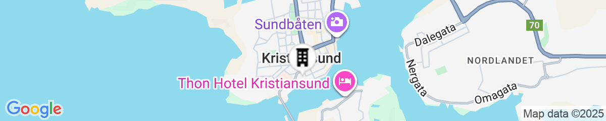 Map for Scandic Kristiansund