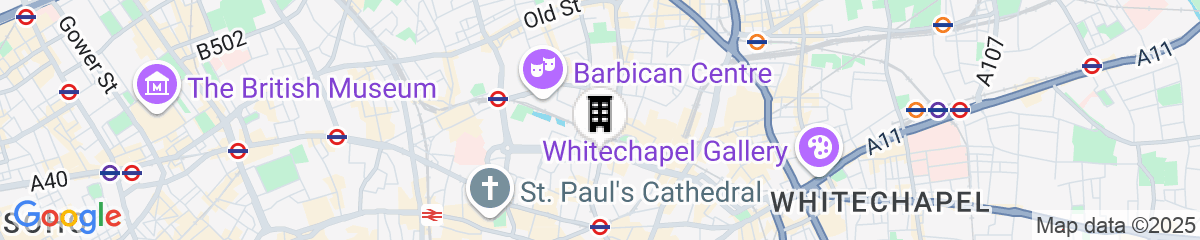 Map for The Moorgate by Cove