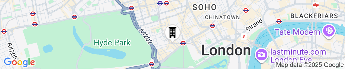 Map for The Mayfair Townhouse – an Iconic Luxury Hotel