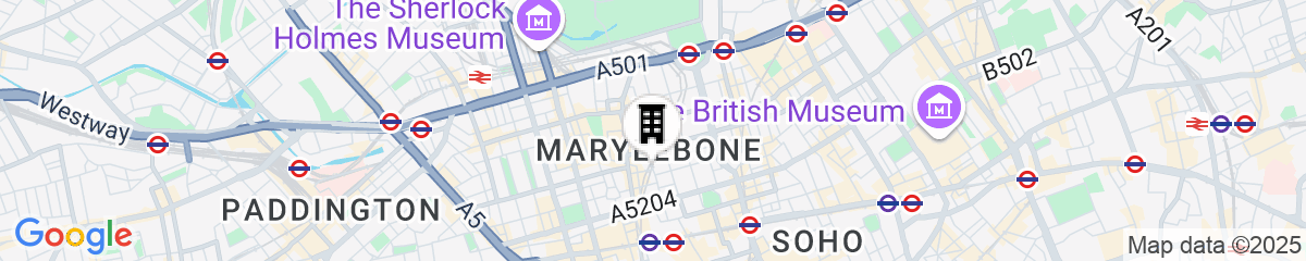 Map for The Marylebone Hotel