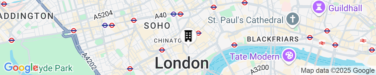 Map for St Martins Lane London, a Morgans Originals hotel