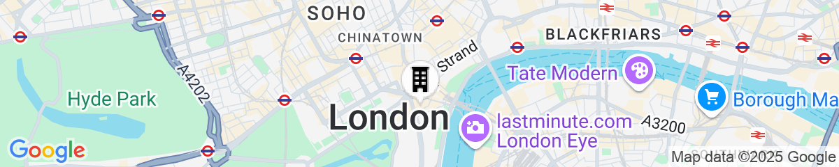 Map for Great Scotland Yard Hotel, part of Hyatt