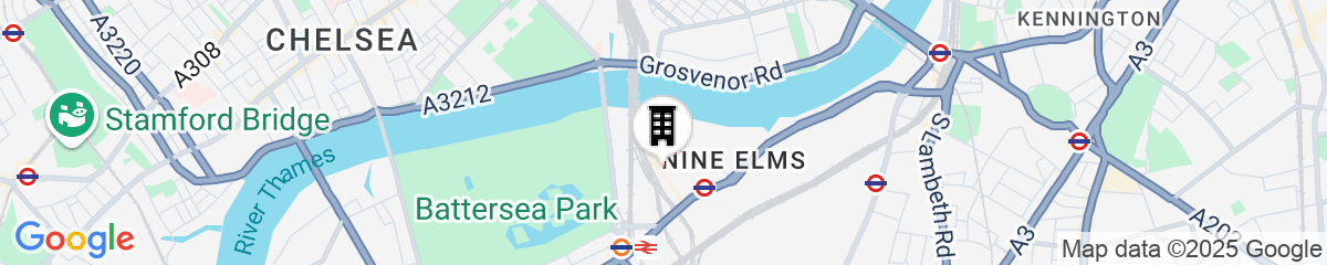 Map for art'otel London Battersea Power Station powered by Radisson Hotels