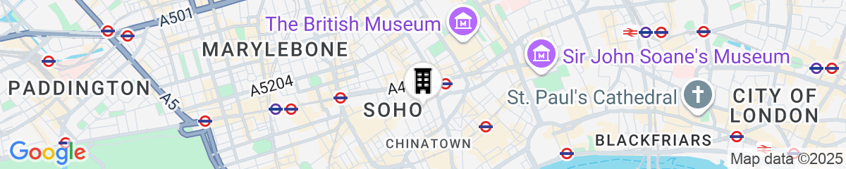 Map for Hazlitt's Hotel