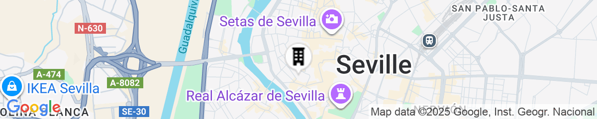 Map for  Hotel Mercer Sevilla 5 GL