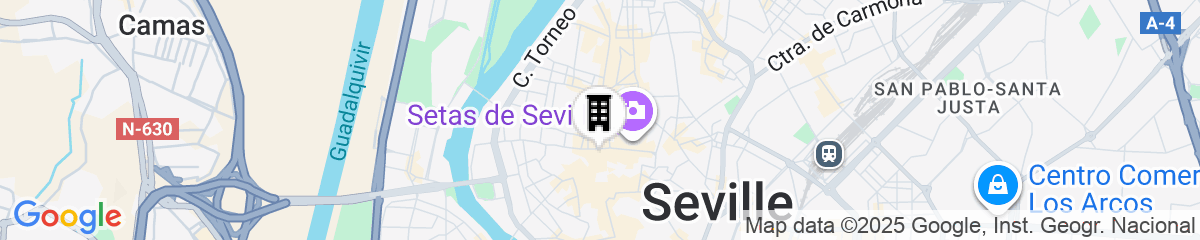 Map for nQn Aparts & Suites Sevilla