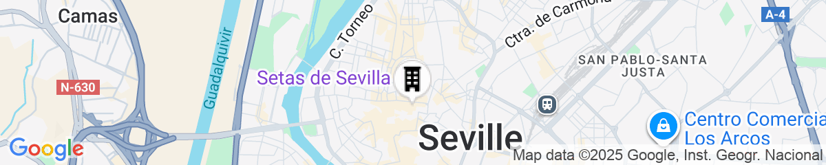 Map for Abba Sevilla hotel