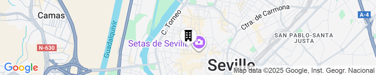 Map for Mercer Residences Sevilla