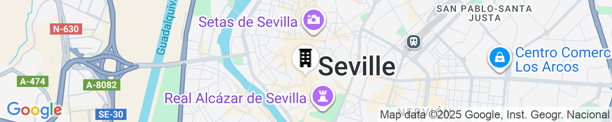 Map for U-Sense Sevilla Centro