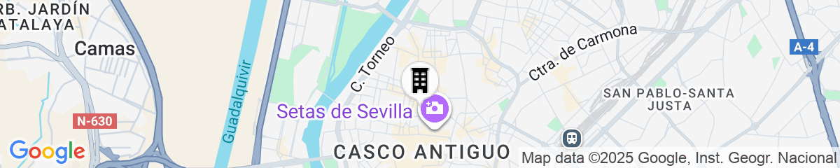 Map for Hotel Cervantes