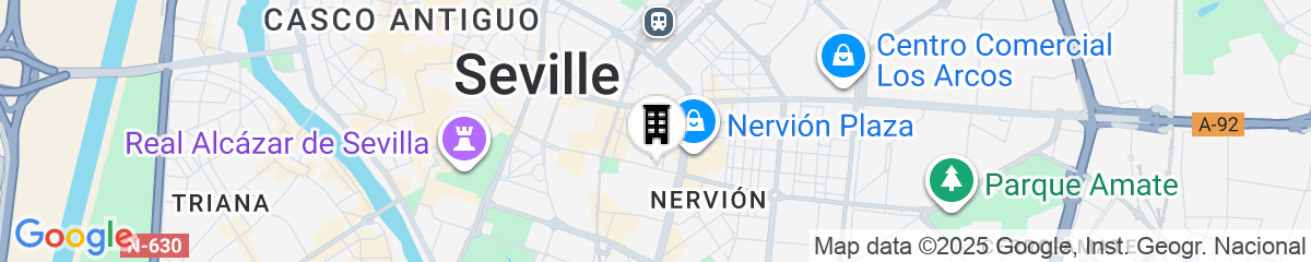 Map for Hesperia Sevilla