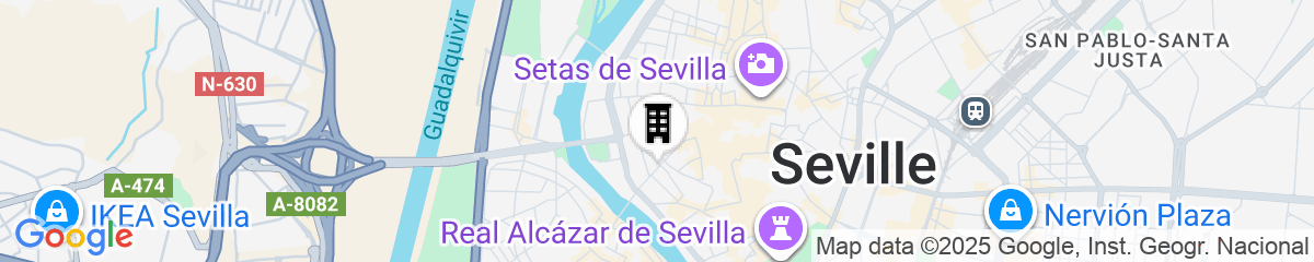 Map for Petit Palace Puerta de Triana