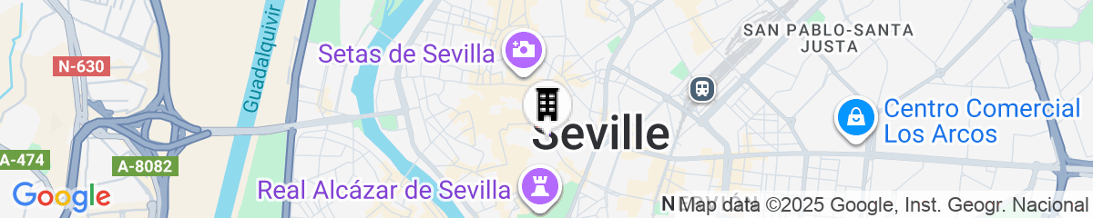 Map for Petit Palace Santa Cruz