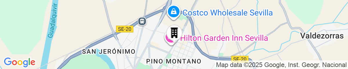 Map for Hilton Garden Inn Sevilla