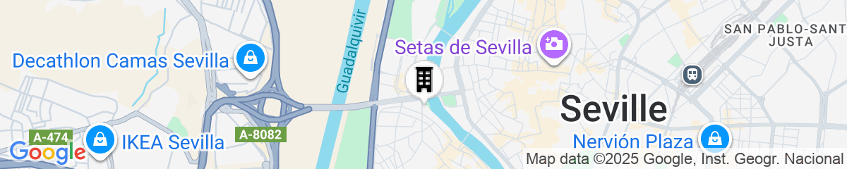 Map for  Hotel Ribera de Triana - REOPENING!