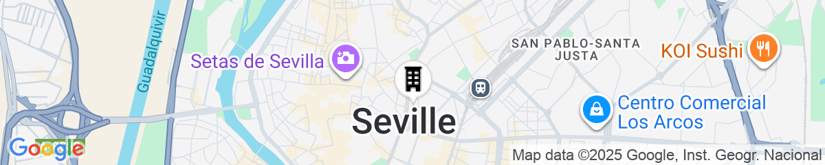 Map for Hotel Macia Sevilla Kubb