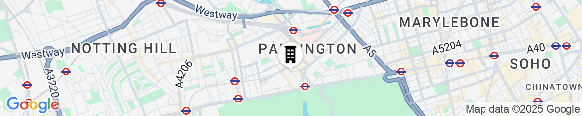 Map for The Westbourne Hyde Park