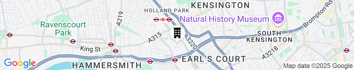 Map for Four Points Flex by Sheraton London Kensington