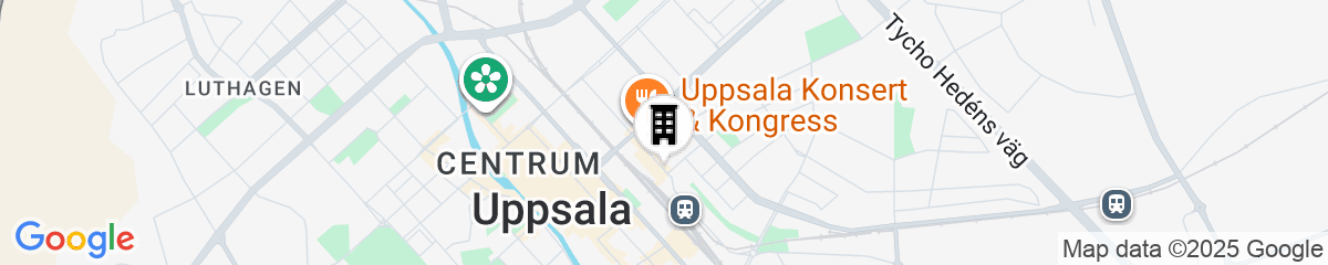 Map for Radisson Blu Hotel Uppsala