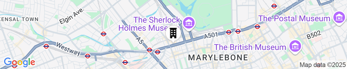 Map for The Landmark London