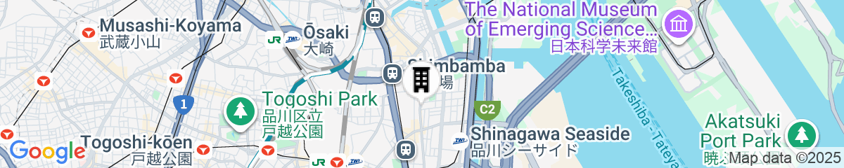 Map for Super Hotel Shinagawa Aomonoyokocho