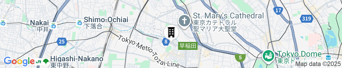 Map for RIHGA Royal Hotel Tokyo