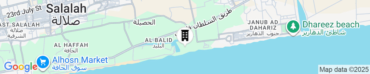 Map for Al Baleed Resort Salalah by Anantara
