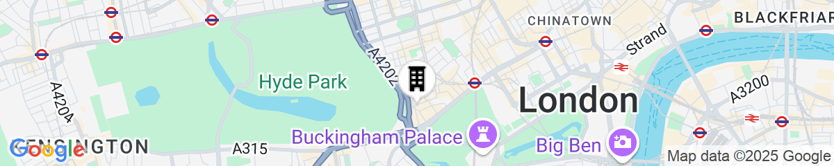 Map for COMO Metropolitan London