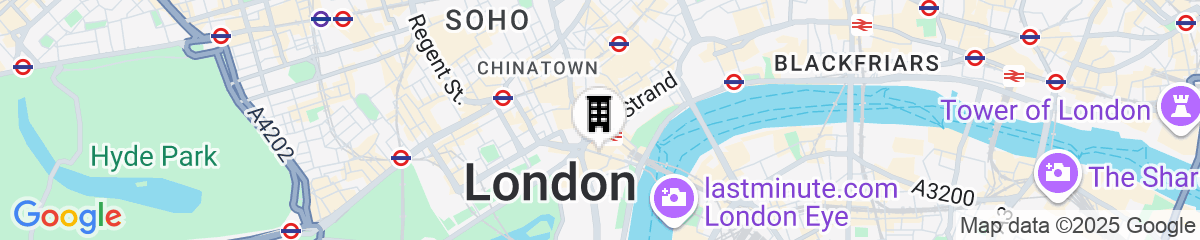 Map for Club Quarters Hotel, Trafalgar Square