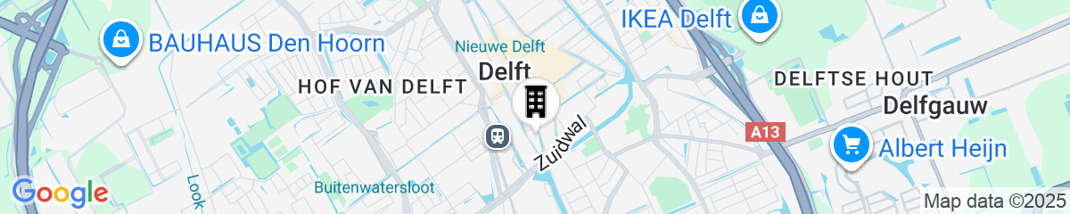 Map for Hotel Arsenaal Delft