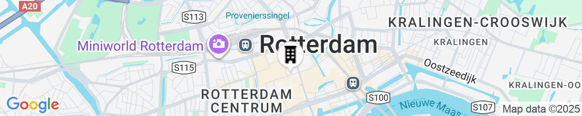 Map for The James Hotel Rotterdam
