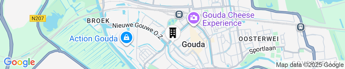Map for City Hotel Gouda - World Hotels Crafted Collections