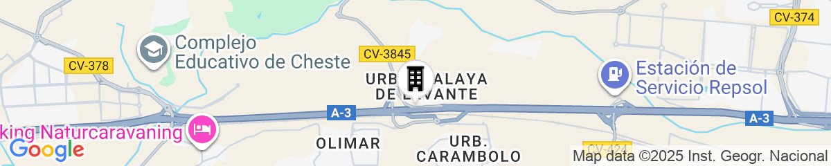 Map for Hotel La Carreta