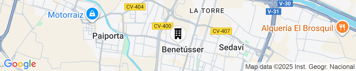 Map for Hotel Benetússer